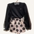 Conjunto blusa com manga sobreposta e shorts saia PAKITA - Loja Zaz Kids