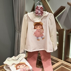 CONJUNTO BATA ML E LEGGING KUKIE - Loja Zaz Kids