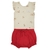 Conjunto em malha conforto com body e short com detalhe bordado na parte traseira LETUT - Loja Zaz Kids