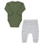 Conjunto em malha conforto com body manga longa e calça LETUT - Loja Zaz Kids