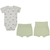 Conjunto baby curto em malha conforto com body estampado e shorts LETUT na internet