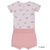 Conjunto baby curto em malha conforto com body estampado e shorts com detalhe bordado LETUT - Loja Zaz Kids