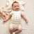 Conjunto baby curto em malha conforto com body estampado e shorts LETUT - comprar online