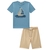 Conjunto camiseta e bermuda em cotton jeans LUC.BOO - Loja Zaz Kids