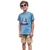 Conjunto camiseta e bermuda em cotton jeans LUC.BOO - comprar online