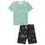 Conjunto com camiseta e bermuda em malha comfy LUC.BOO - Loja Zaz Kids