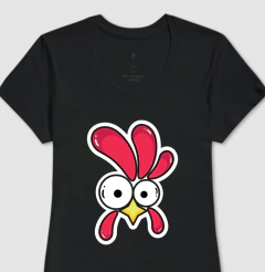 Camiseta Chiken - Crazy Cat