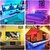Rgb levou tira de luz 5050, aplicação inteligente, controle remoto, mudança de cor, para o quarto, decoração home, festa, festival, 5m - LoogKey