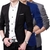 Imagem do Jaqueta casual de terno fino masculino, blazer bonito, blazer de um botão, roupas de marca fashion, M ~ 3XL, outono, primavera