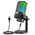 Microfone USB FIFINE A8 para gravação e transmissão em PC e Mac, saída de fone de ouvido e botão Touch-Mute, microfone com 3 modos RGB - loja online