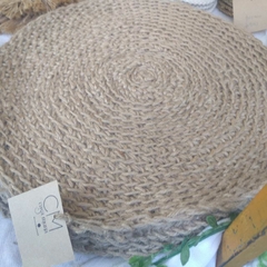 Plato de sitio en yute 36 cm - CASA MUNA