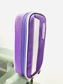 cartuchera escolar violeta - comprar online
