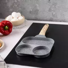 Sartén 3 En 1 Multifunción De Cocina Madera Roca Volcánica - comprar online