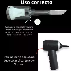 aspiradora inalámbrica De mano Vacuum Claner Hogar 3 en 1 100ml negra 220V - tienda online
