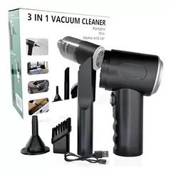 aspiradora inalámbrica De mano Vacuum Claner Hogar 3 en 1 100ml negra 220V