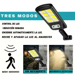 Reflector Luz Solar Sensor Movimiento Con Control Remoto Carcasa Negro Luz Blanco frío en internet