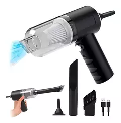 aspiradora inalámbrica De mano Vacuum Claner Hogar 3 en 1 100ml negra 220V - SERRANOMAS