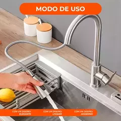 Griferia extensible monocomando cocina - SERRANOMAS