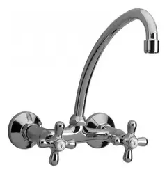 griferia mezcladora pared doble comando - comprar online