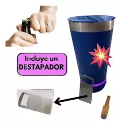 VASO PARLANTE CERVECERO CON DESTAPADOR - SERRANOMAS
