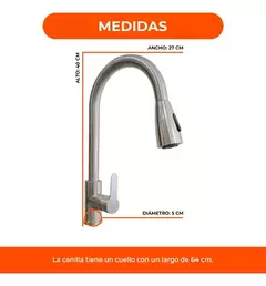 Griferia extensible monocomando cocina - comprar online