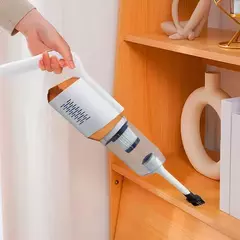 Aspiradora Inalámbrica Multiuso De Mano Recargable Auto Sofa Color Blanco - comprar online