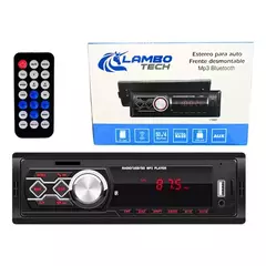 Estereo frente desmontable mp3 player bluetooth