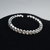 Imagem do 3Pcs/Set Fashion Crystal Bridal Jewelry Sets Prata Cor Gargantilha Geométrica Colar Brincos Pulseira Jóias De Casamento HGF