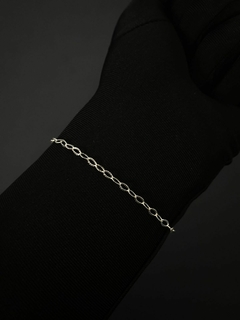 Pulseira Oval de Prata Feminina
