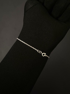 Pulseira de Prata Elos Cadeado Masculina - comprar online