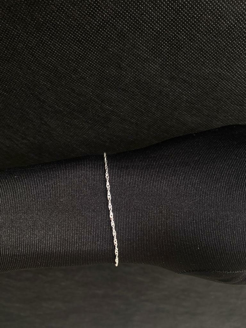 Pulseira Singapura de Prata Feminina