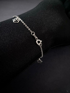 Pulseira Patas Folhada Prata Feminina - comprar online