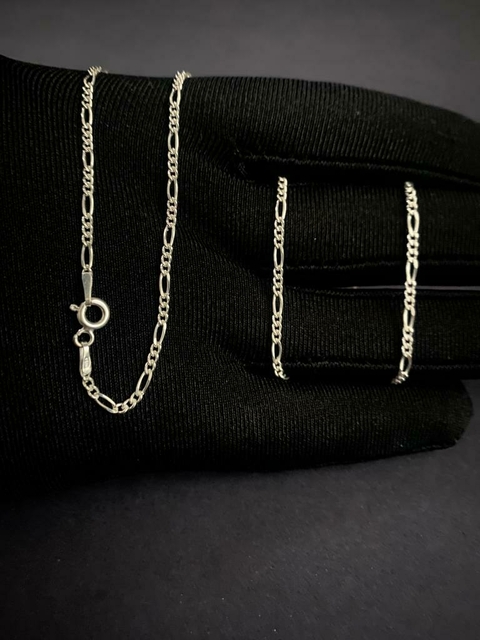 Corrente 3 Fio Por 1 Prata Masculina