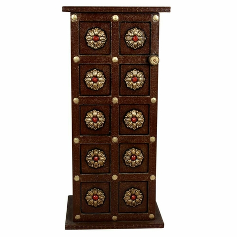 Armário Talhado Madeira 80x37 Made in Índia