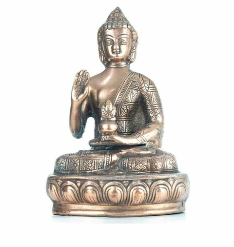 Buda de Cobre 34x24 Importado da Índia