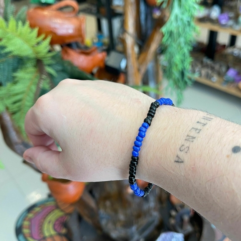 Pulseira Guia Preto/Azul