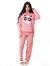 Pijama feminino flanelado sem bolso