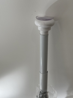 Barral blanco extensible de 1 a 2 metros