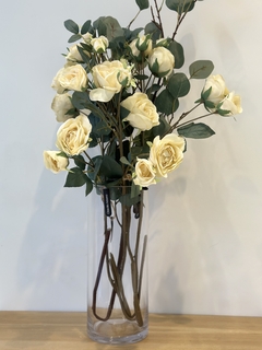 Florero de vidrio cilindro