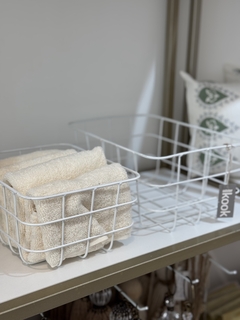 Organizador de metal blanco SETx2