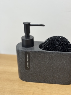 Dispenser para detergente piedra negro en internet