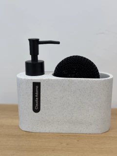 Dispenser para detergente piedra blanca - comprar online