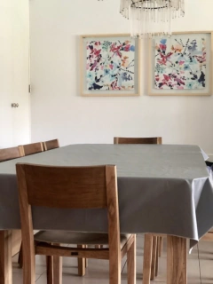 Mantel impermeable liso gris