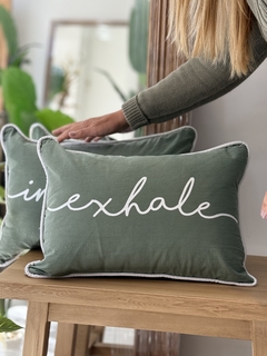 Almohadon serigrafia EXHALE - comprar online