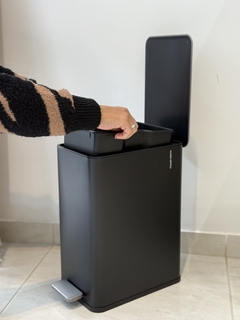 Cesto de residuos negro mate 10 litros - comprar online