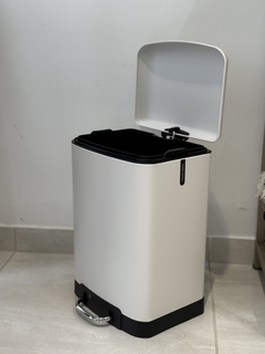 Cesto de residuos blanco mate 12 litros - comprar online
