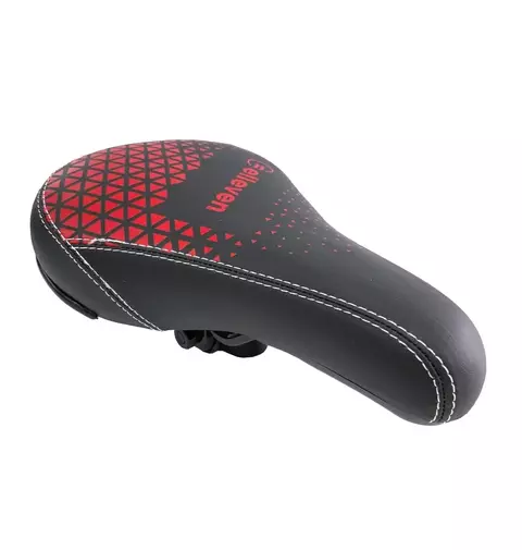 SELIM BMX PRETO/VERMELHO 240MMX 160MM