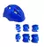 KIT CAPACETE+JOELHEIRA AZUL