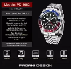 Reloj Pagani Design Pd-1662 Azul/rojo - comprar online