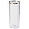Copo long drink liso com borda dourada - comprar online